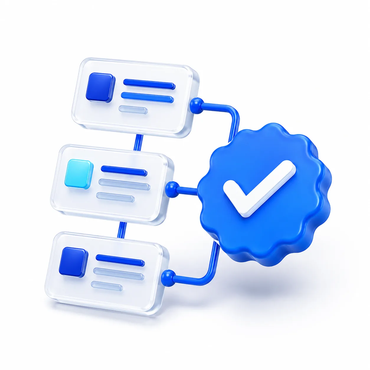 3D Icon fuer nachvollziehbare Antworten mit Quellen